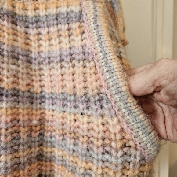 Aerie Cozy Wool Blend Oversize Striped Hoodie - Picture 3 of 8